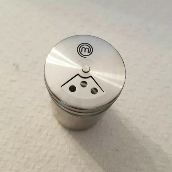 ‼️SOLD‼️ Master Chef 4-PC 3 oz Spice Jar Set With Rack Brushed Stainless Steel - Picture 8 of 9